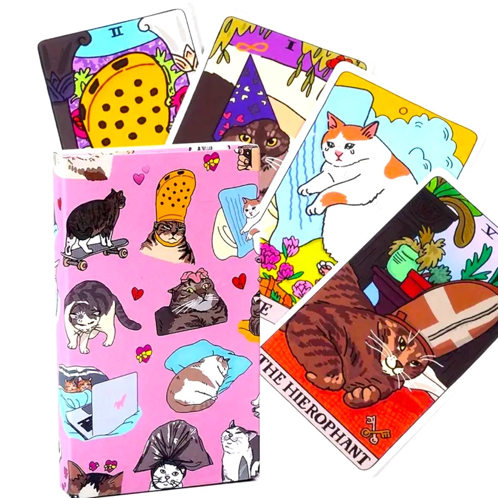 Cat Meme Tarot: Purrfectly Hilarious Readings Oracle Tarot Card Deck
